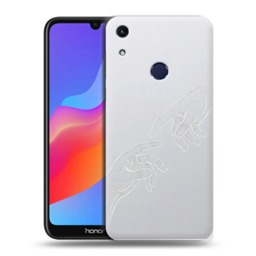 Силиконовый противоударный чехол на Huawei Honor 8A с принтом Сотворение мира
