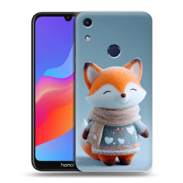 Силиконовый противоударный чехол на Huawei Honor 8A с принтом Лиса