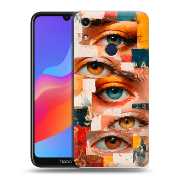 Силиконовый противоударный чехол на Huawei Honor 8A с принтом Модный принт