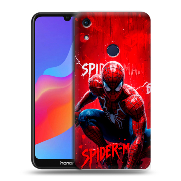 Силиконовый противоударный чехол на Huawei Honor 8A с принтом Spiderman Человек паук