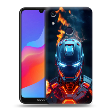 Силиконовый противоударный чехол на Huawei Honor 8A с принтом IronMan Железный человек