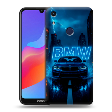 Силиконовый противоударный чехол на Huawei Honor 8A с принтом BMW БМВ