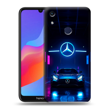 Силиконовый противоударный чехол на Huawei Honor 8A с принтом Mercedes Мерседес