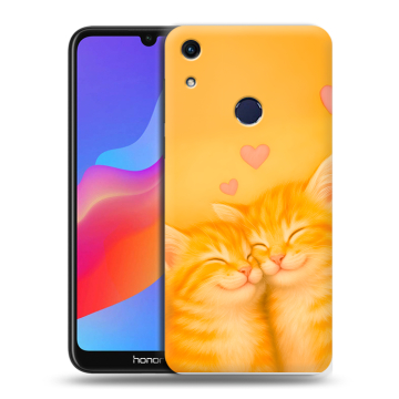 Силиконовый противоударный чехол на Huawei Honor 8A с принтом Милые котята