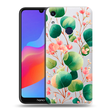 Силиконовый противоударный чехол на Huawei Honor 8A с принтом женский