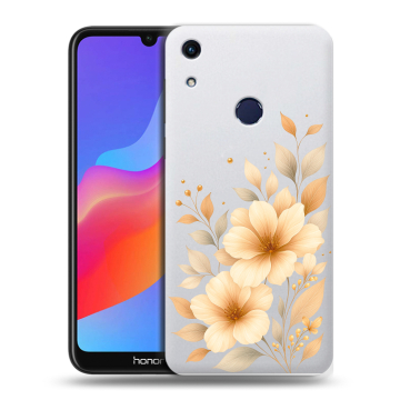 Силиконовый противоударный чехол на Huawei Honor 8A с принтом для девушки