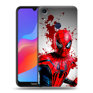 Силиконовый противоударный чехол на Huawei Honor 8A с принтом Spiderman Человек паук