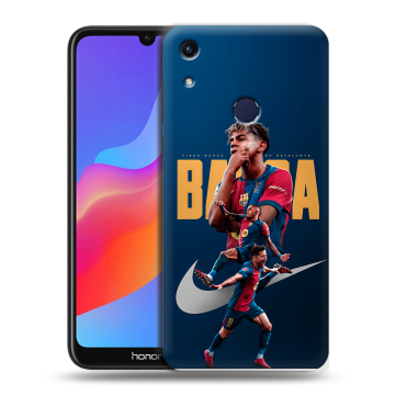Силиконовый противоударный чехол на Huawei Honor 8A с принтом Барселона Barca Yamal 