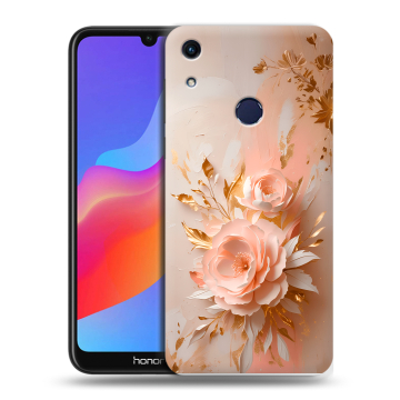 Силиконовый противоударный чехол на Huawei Honor 8A с принтом женский