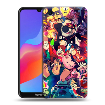 Силиконовый противоударный чехол на Huawei Honor 8A с принтом Gravity Falls Гравити Фолз