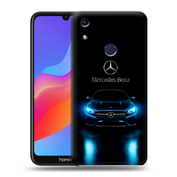 Силиконовый противоударный чехол на Huawei Honor 8A с принтом Mercedes Мерседес
