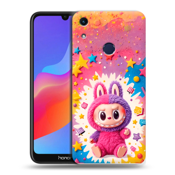 Силиконовый противоударный чехол на Huawei Honor 8A с принтом Labubu Лабубу