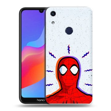 Силиконовый противоударный чехол на Huawei Honor 8A с принтом Spiderman Человек паук