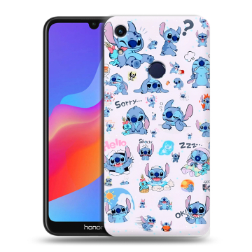 Силиконовый противоударный чехол на Huawei Honor 8A с принтом Лило и Стич