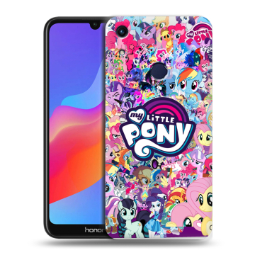 Силиконовый противоударный чехол на Huawei Honor 8A с принтом My little pony Дружба чудо