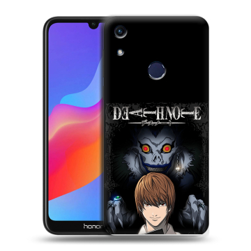 Силиконовый противоударный чехол на Huawei Honor 8A с принтом Death note Тетрадь смерти