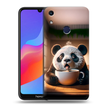 Силиконовый противоударный чехол на Huawei Honor 8A с принтом смешная панда