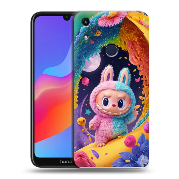 Силиконовый противоударный чехол на Huawei Honor 8A с принтом Labubu Лабубу