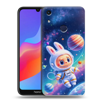 Силиконовый противоударный чехол на Huawei Honor 8A с принтом Labubu Лабубу
