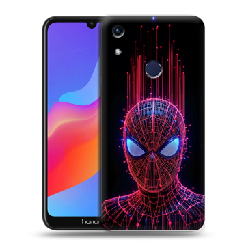 Силиконовый противоударный чехол на Huawei Honor 8A с принтом Spiderman Человек паук
