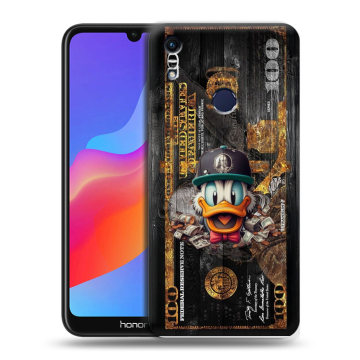Силиконовый противоударный чехол на Huawei Honor 8A с принтом Дональд Дак Доллар
