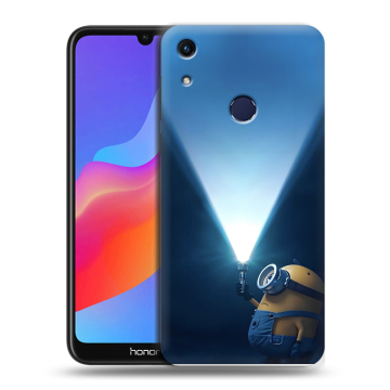 Силиконовый противоударный чехол на Huawei Honor 8A с принтом Миньоны