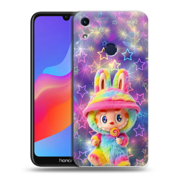 Силиконовый противоударный чехол на Huawei Honor 8A с принтом Labubu Лабубу