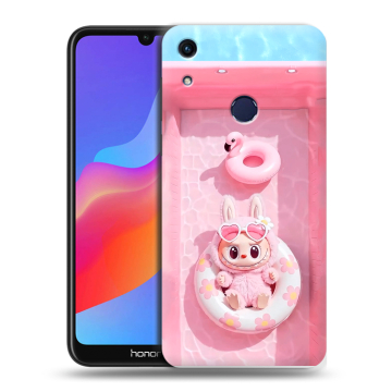 Силиконовый противоударный чехол на Huawei Honor 8A с принтом Labubu Лабубу
