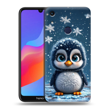 Силиконовый противоударный чехол на Huawei Honor 8A с принтом Новый год