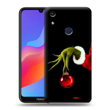 Силиконовый противоударный чехол на Huawei Honor 8A с принтом Новый год Гринч