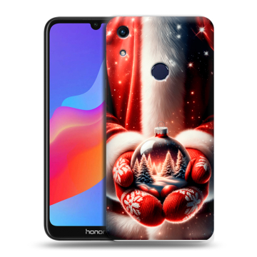 Силиконовый противоударный чехол на Huawei Honor 8A с принтом Новый год