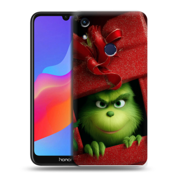 Силиконовый противоударный чехол на Huawei Honor 8A с принтом Новый год