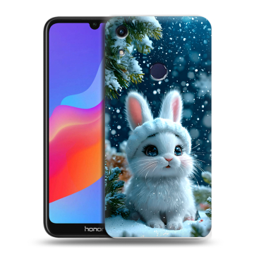 Силиконовый противоударный чехол на Huawei Honor 8A с принтом Новый год