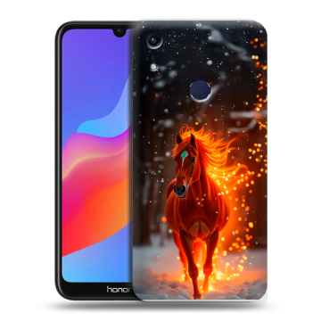 Силиконовый противоударный чехол на Huawei Honor 8A с принтом Новый год Силиконовый противоударный чехол на Huawei Honor 8A с принтом Новый год