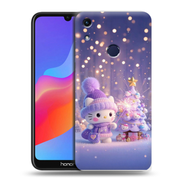 Силиконовый противоударный чехол на Huawei Honor 8A с принтом Новый год Силиконовый противоударный чехол на Huawei Honor 8A с принтом Новый год