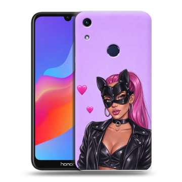Силиконовый противоударный чехол на Huawei Honor 8A с принтом женский