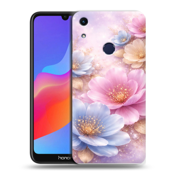 Силиконовый противоударный чехол на Huawei Honor 8A с принтом женский