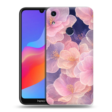 Силиконовый противоударный чехол на Huawei Honor 8A с принтом женский