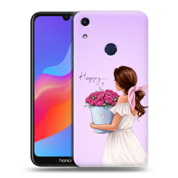 Силиконовый противоударный чехол на Huawei Honor 8A с принтом женский