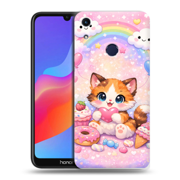 Силиконовый противоударный чехол на Huawei Honor 8A с принтом для девочек