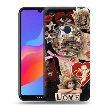 Силиконовый противоударный чехол на Huawei Honor 8A с принтом для девочек