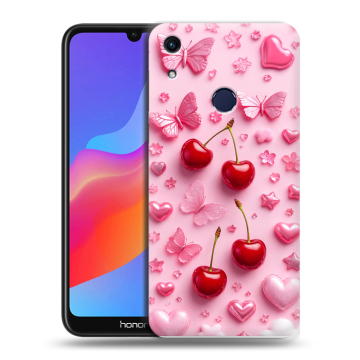 Силиконовый противоударный чехол на Huawei Honor 8A с принтом для девочек