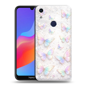 Силиконовый противоударный чехол на Huawei Honor 8A с принтом женский