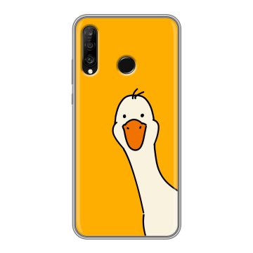 Силиконовый чехол на Huawei P30 Lite с принтом Утка