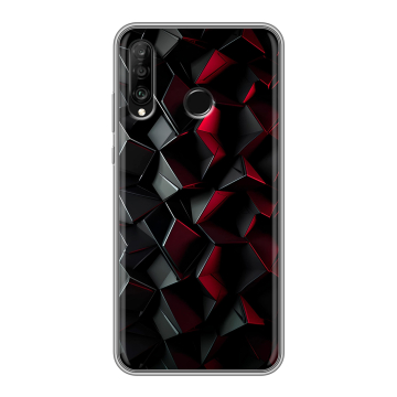 Силиконовый чехол на Huawei P30 Lite с принтом Абстракция