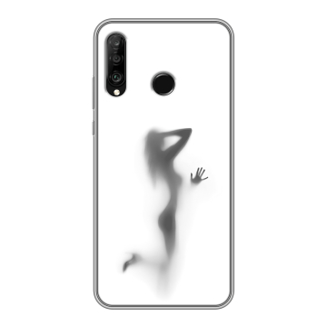 Силиконовый чехол на Huawei P30 Lite с принтом Силуэт Силиконовый чехол на Huawei P30 Lite с принтом Силуэт