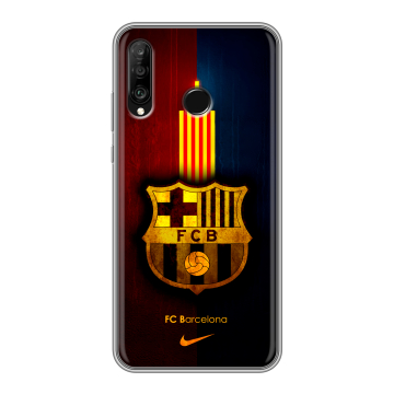 Силиконовый чехол на Huawei P30 Lite с принтом Барселона Barcelona Силиконовый чехол на Huawei P30 Lite с принтом Барселона Barcelona