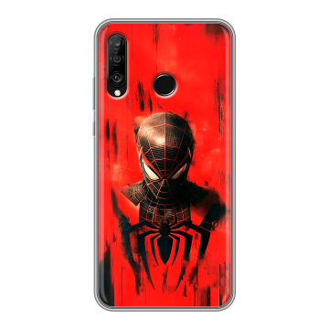 Силиконовый чехол на Huawei P30 Lite с принтом человек паук spiderman