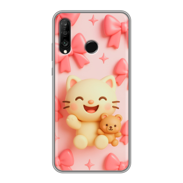 Силиконовый чехол на Huawei P30 Lite с принтом для девочек Силиконовый чехол на Huawei P30 Lite с принтом для девочек