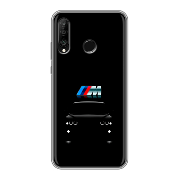Силиконовый чехол на Huawei P30 Lite с принтом БМВ BMW